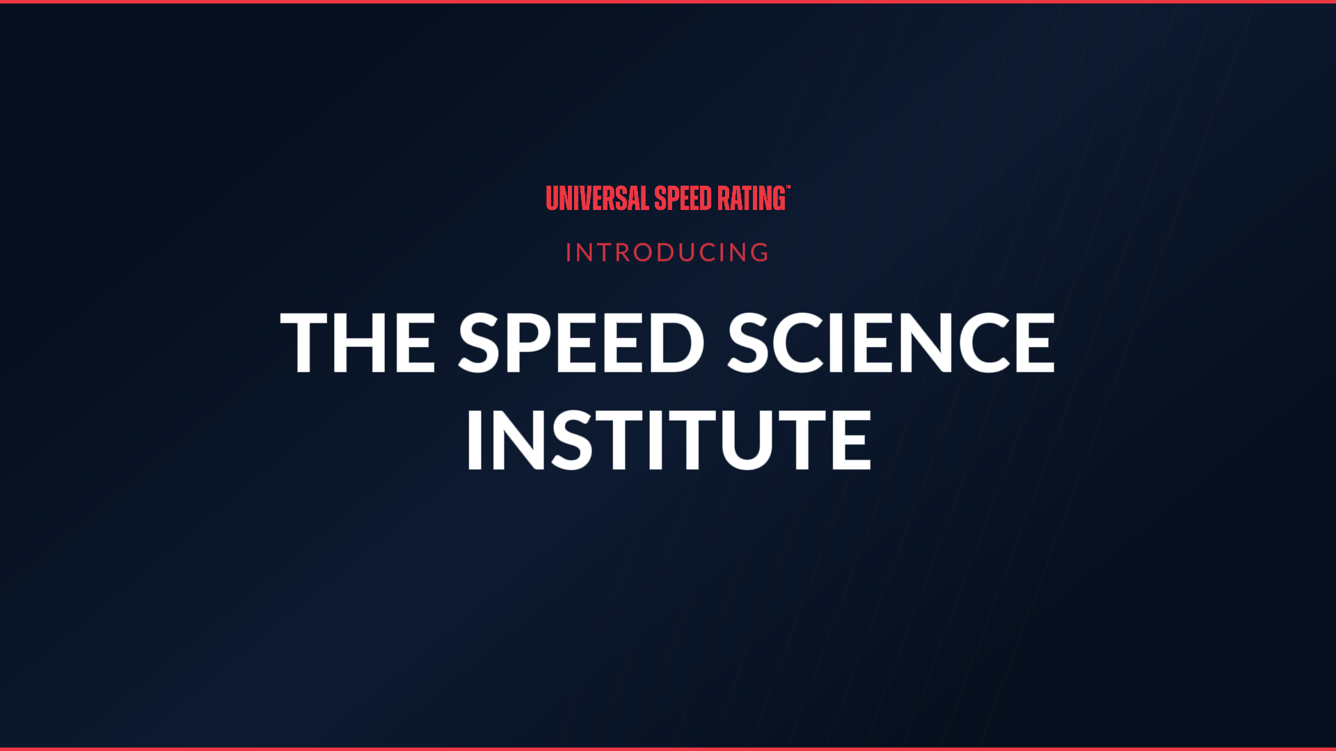 BLOG | Universal Speed Rating